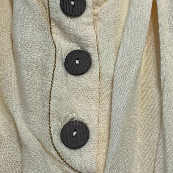 URBAN OUTFITTERS Overall Shorts XL Yellow Square Neck Pocket Short Romper - Picture 11 of 12